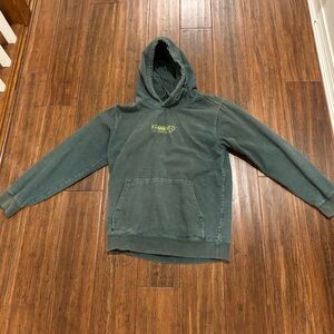 Men's Corduroy Dark Green Skater Hoodie